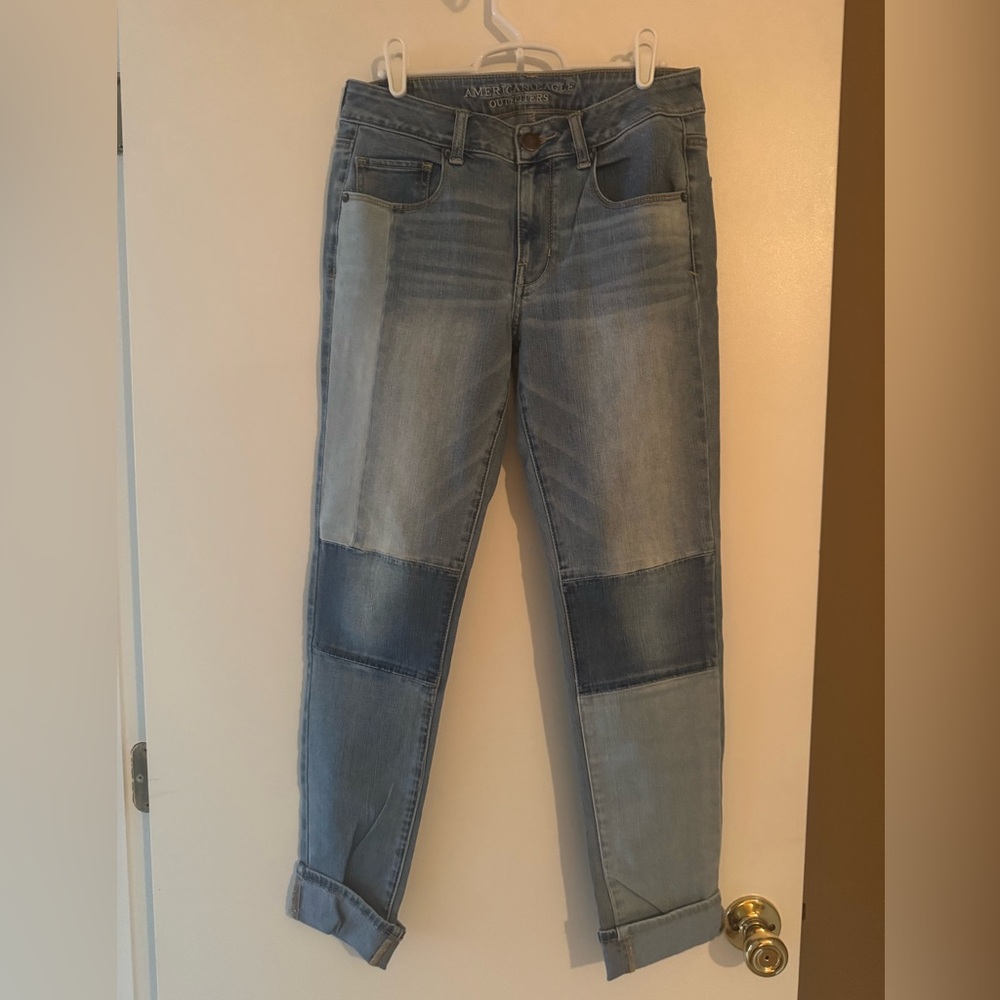 American Eagle Patchwork Skinny Jean